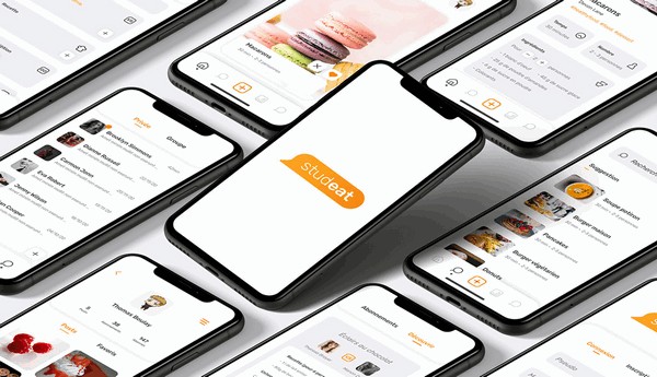 Mockup thiết kế giao diện mobile apps trên điện thoại iphone